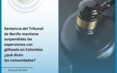 Sentencia del Tribunal de Nariño mantiene suspendidas las aspersiones con glifosato en Colombia: ¿qué dicen las comunidades?