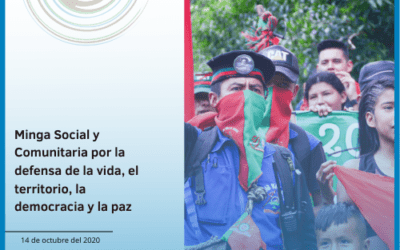 Minga Social y Comunitaria por la defensa de la vida, el territorio, la democracia y la paz
