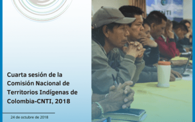 Cuarta sesión de la Comisión Nacional de Territorios Indígenas de Colombia – CNTI, 2018