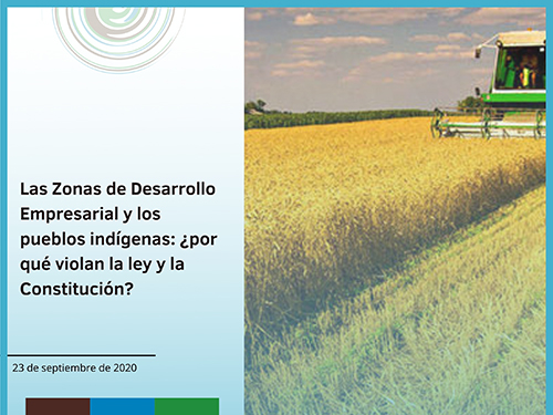 Las Zonas de Desarrollo Empresarial y los pueblos indígenas: ¿por qué violan la ley y la Constitución?