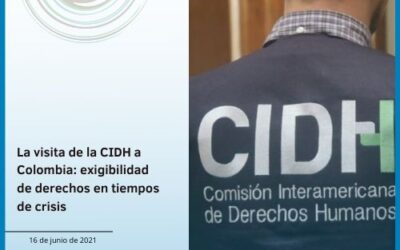 CIDH en Colombia: exigibilidad de derechos en tiempos de crisis