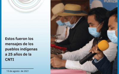 Estos fueron los mensajes de los pueblos indígenas a 25 años de la CNTI