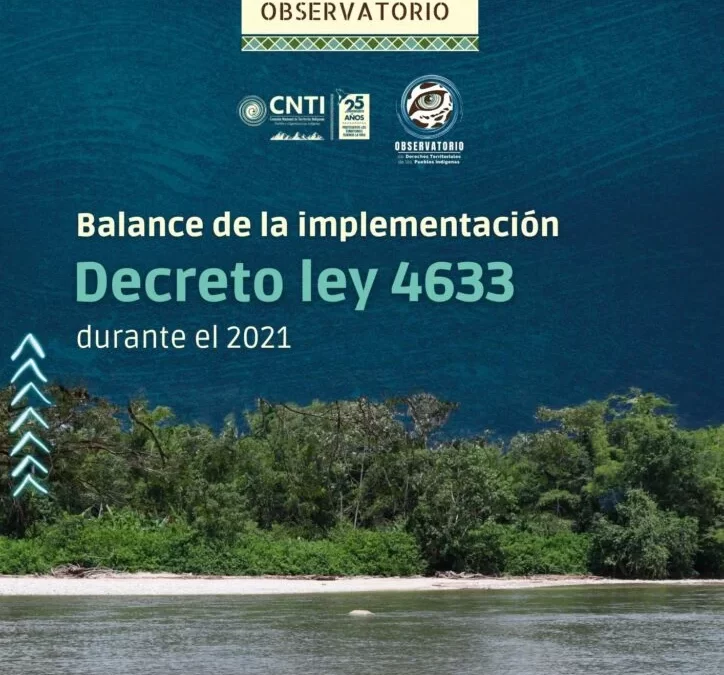 Informe balance de la implementación Decreto Ley 4633