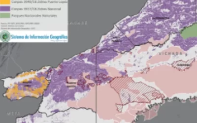Mapa Territorios Indígenas en la Altillanura Colombiana