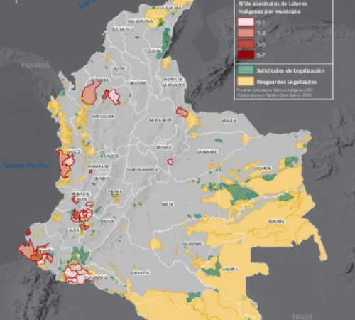 Mapa Asesinatos Líderes Indígenas