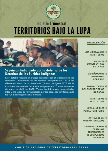 Territorios bajo la lupa abril 2022