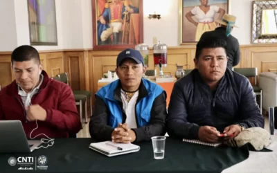 La secretaría técnica y los delegados indígenas se preparan para la sesión mixta de la CNTI