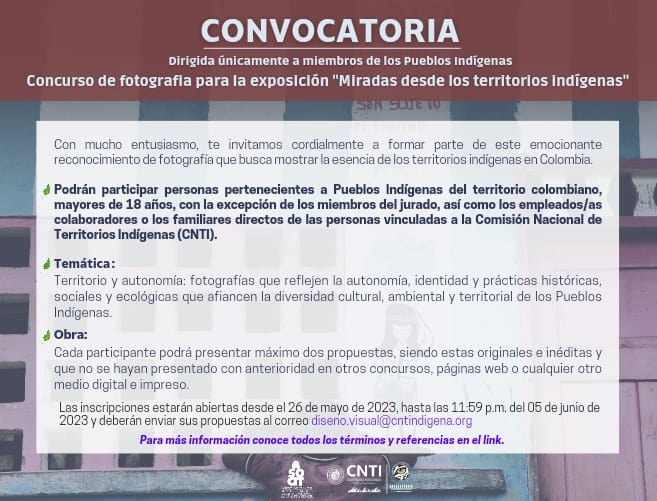 Concurso de fotografía CNTI 2023: Miradas desde los territorios indígenas