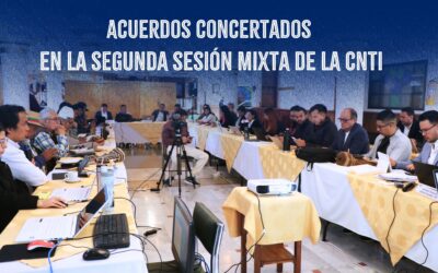 Acuerdos concertados en la segunda sesión mixta de la CNTI 2024