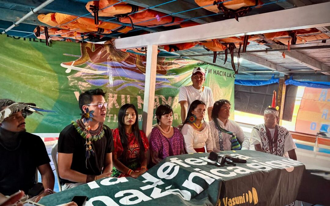 9 de noviembre arribo a Belém de Para de la Flotilla Amazónica Yaku Mama